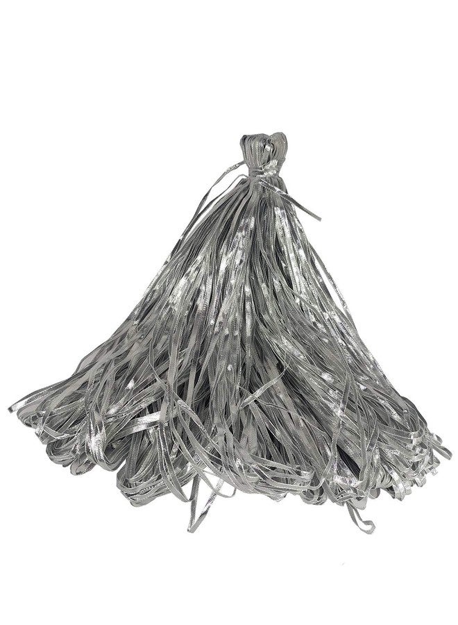 Utkarsh Cwg0236-05 (150 Mtr and 0.5cm Width) Wrinkle Silver Gota Trim Laces and Borders for Bridal Dresses Suits Sarees Falls Lehengas Embroidery Designing Embellishment Crafts - Image 1